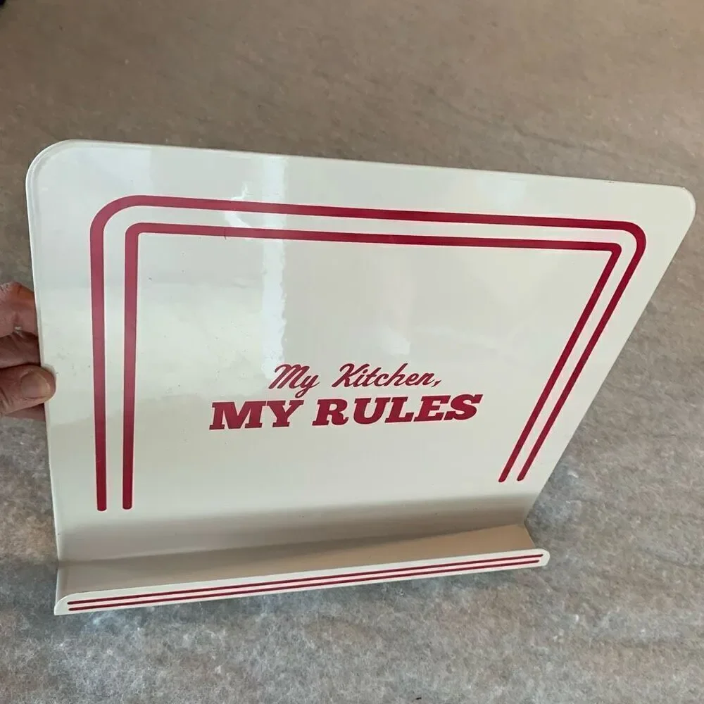 Cake Boss My Kitchen My Rules Metal Cookbook Stand-Piece Missing